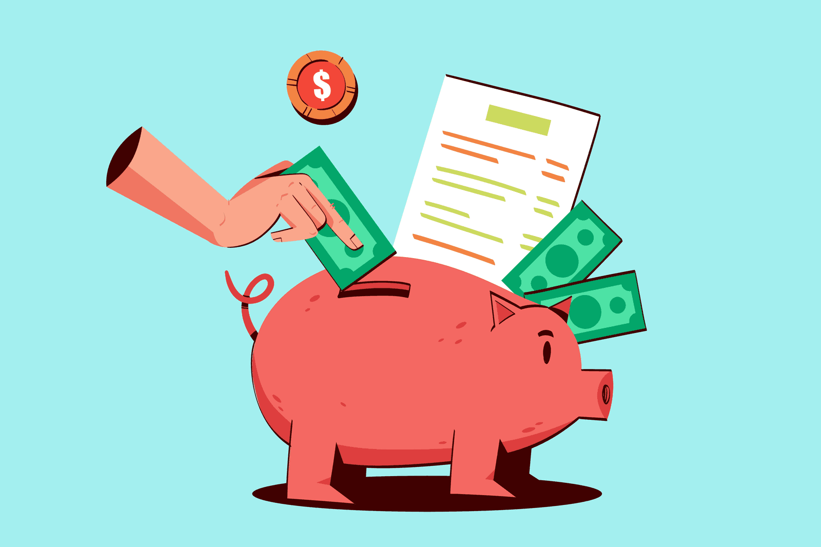 Financial diversification as opposed to placing money in a piggy bank